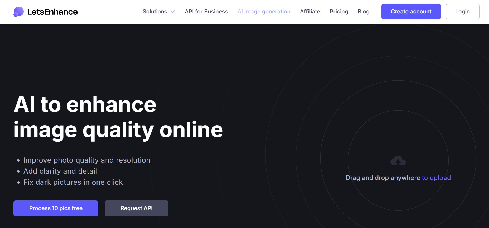 画像解像度上げるツール3 Let's Enhance.io